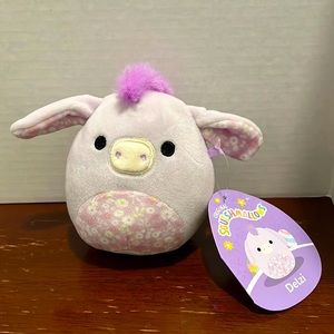 Squishmallow Easter Squad Spring 2023 4" Delzi the Floral Donkey